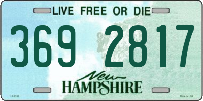 NH license plate 3692817