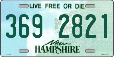 NH license plate 3692821