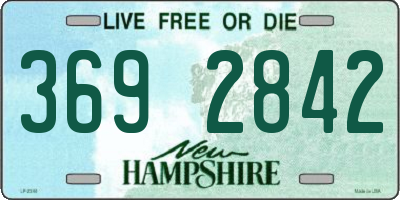 NH license plate 3692842