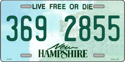 NH license plate 3692855