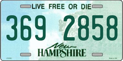 NH license plate 3692858