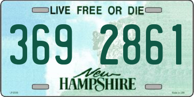 NH license plate 3692861