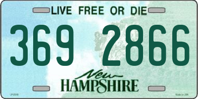 NH license plate 3692866