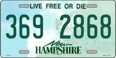 NH license plate 3692868