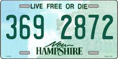 NH license plate 3692872