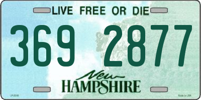 NH license plate 3692877