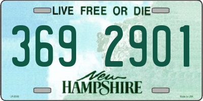 NH license plate 3692901