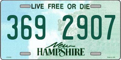 NH license plate 3692907