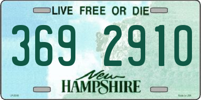 NH license plate 3692910