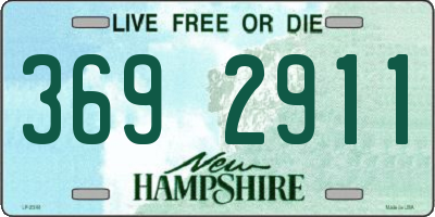 NH license plate 3692911