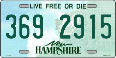 NH license plate 3692915