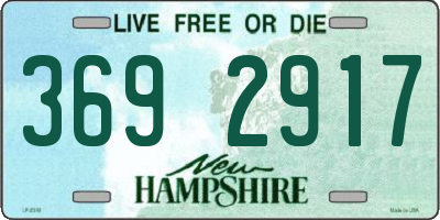 NH license plate 3692917