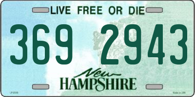 NH license plate 3692943