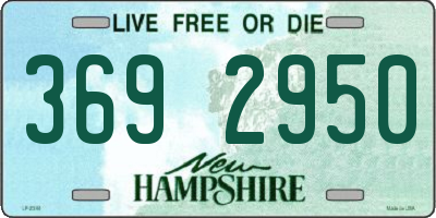 NH license plate 3692950