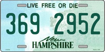 NH license plate 3692952