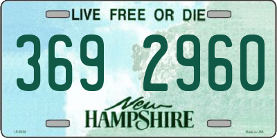 NH license plate 3692960