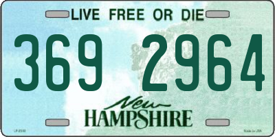 NH license plate 3692964