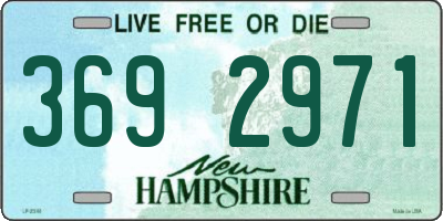NH license plate 3692971