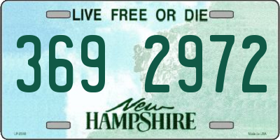 NH license plate 3692972