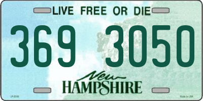 NH license plate 3693050