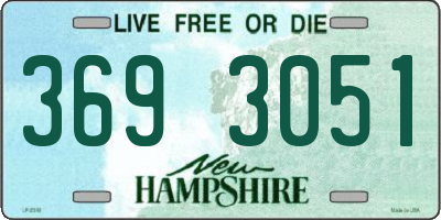 NH license plate 3693051