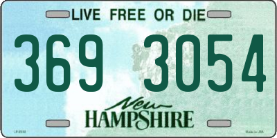 NH license plate 3693054