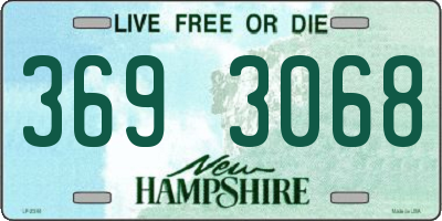 NH license plate 3693068