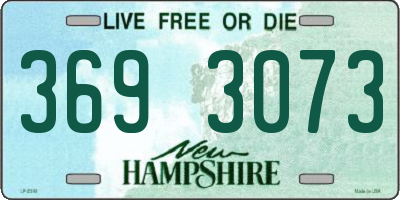 NH license plate 3693073
