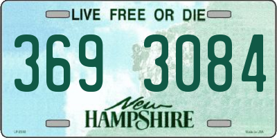 NH license plate 3693084