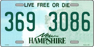 NH license plate 3693086