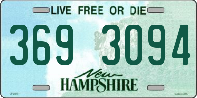 NH license plate 3693094