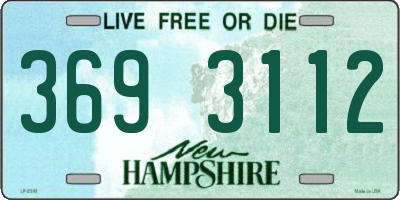 NH license plate 3693112
