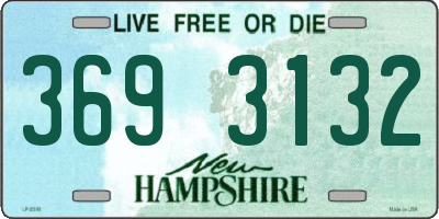 NH license plate 3693132