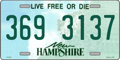 NH license plate 3693137