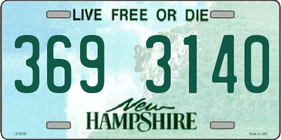 NH license plate 3693140