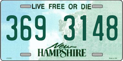 NH license plate 3693148