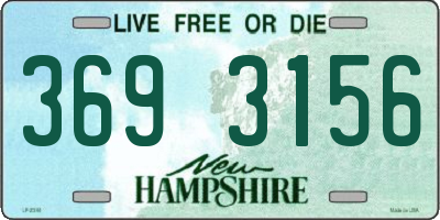 NH license plate 3693156