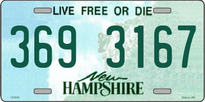 NH license plate 3693167