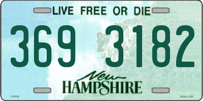 NH license plate 3693182