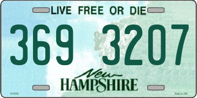 NH license plate 3693207