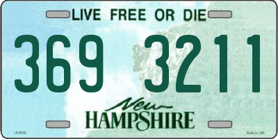 NH license plate 3693211