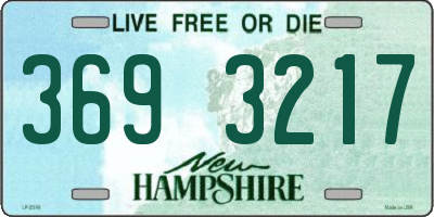 NH license plate 3693217