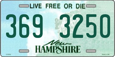 NH license plate 3693250