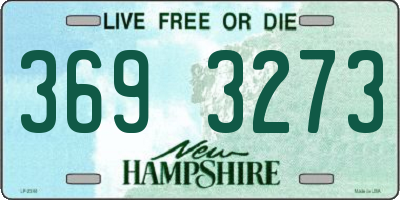 NH license plate 3693273