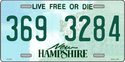 NH license plate 3693284