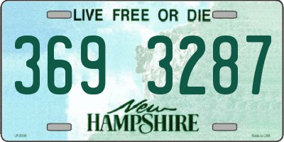 NH license plate 3693287