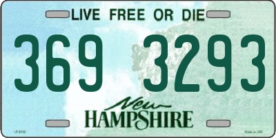 NH license plate 3693293