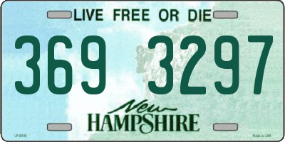 NH license plate 3693297