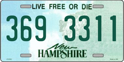 NH license plate 3693311