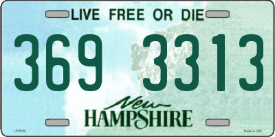NH license plate 3693313